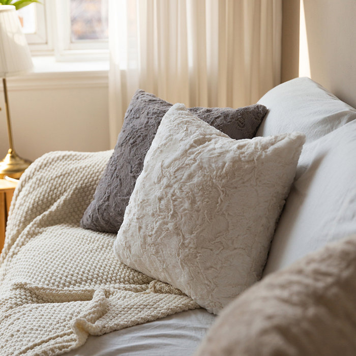 DJS Set Of 2 Square 18"x18" Mixed Colors Of Throw Pillow Covers Wayfair